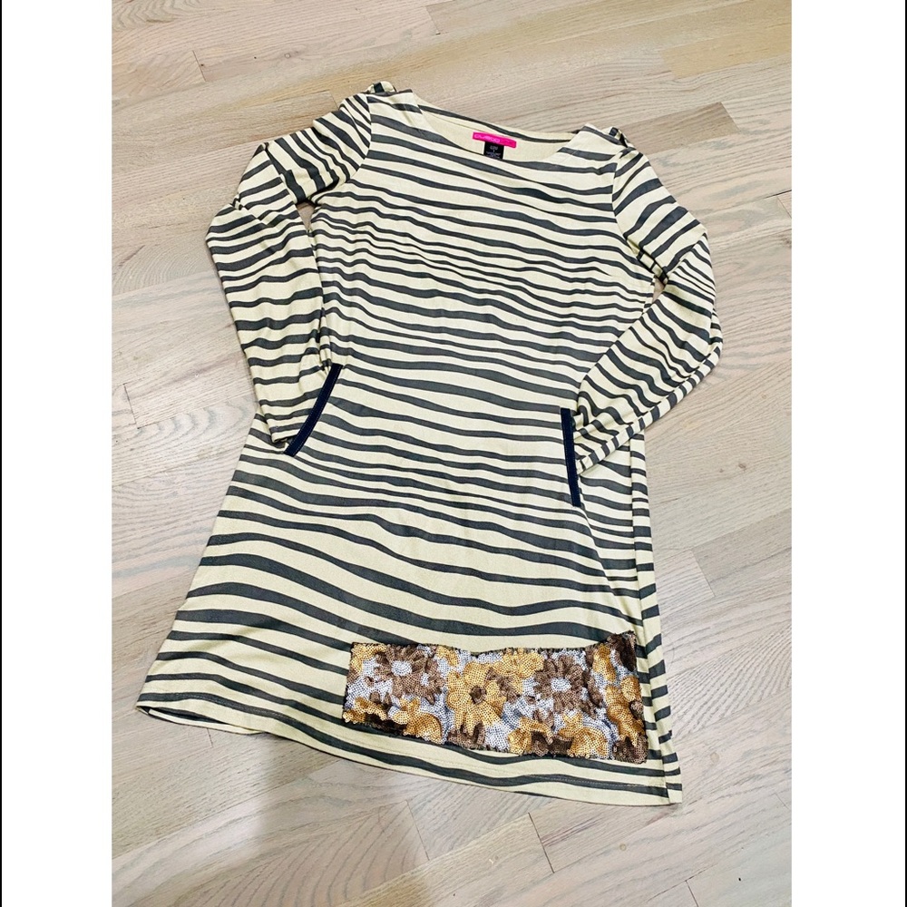 EUC Custo Barcelona Faux Suede Tunic Dress Sz 1